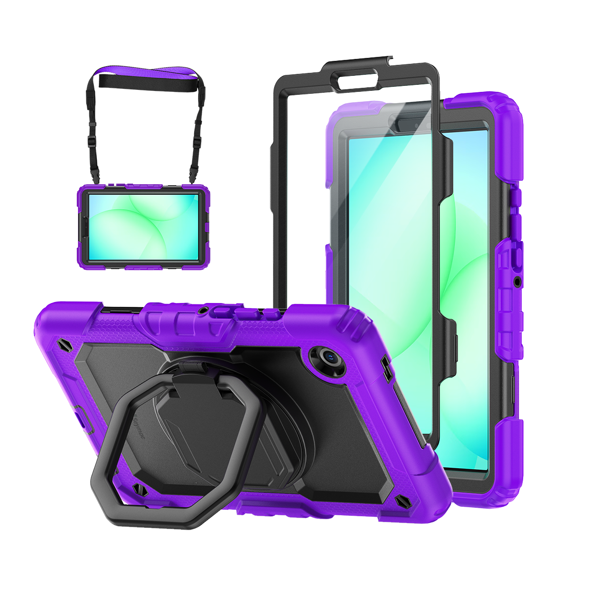 Samsung Galaxy Tab A11 8.7-Inch Rugged Case with 360° Rotating Hand Grip