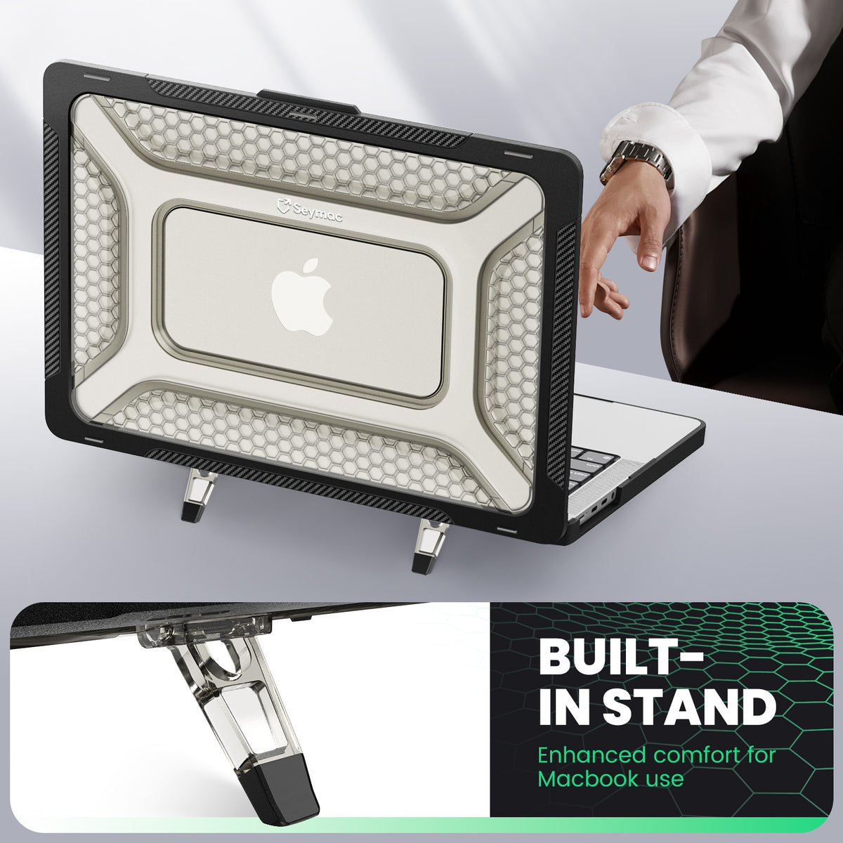 SEYMAC MacBook Pro 16 Inch Case (2021-2024)-Honeycomb Series-SEYMAC