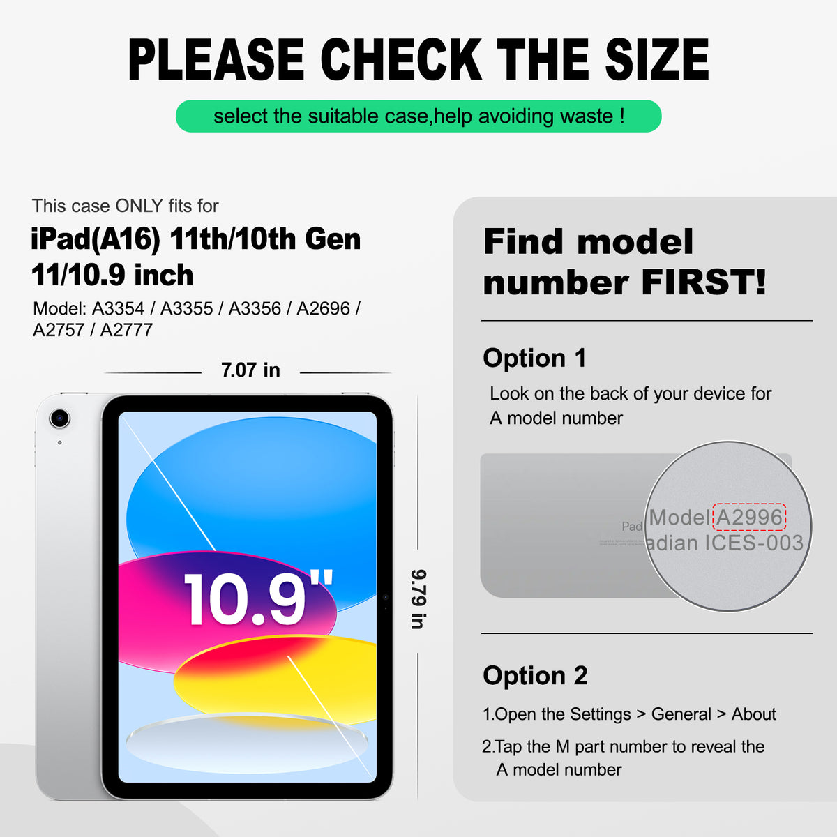 iPad (A16) 11th/10th Gen 11/10.9 Inch Rugged Case with Adjustable Hand Strap