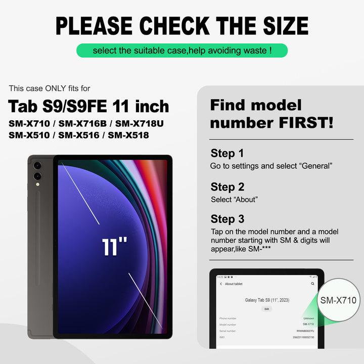 SEYMAC Galaxy Tab S9 11 Inch Case (2023)-Silicone-S Series-SEYMAC