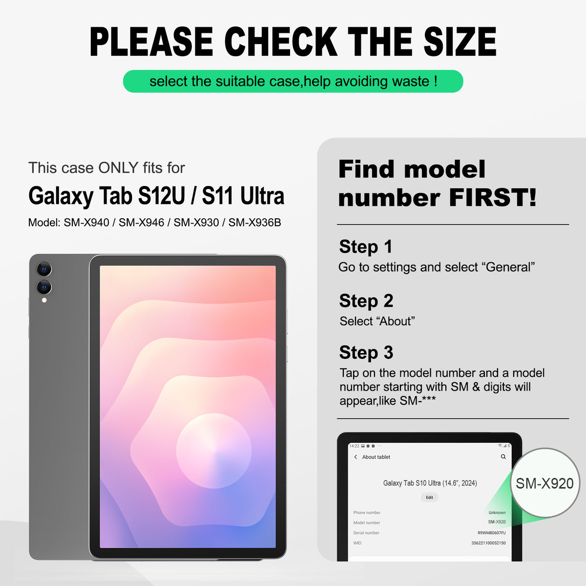 Samsung Galaxy Tab S12/S11 Ultra 14.6-Inch Rugged Case with Adjustable Hand Strap