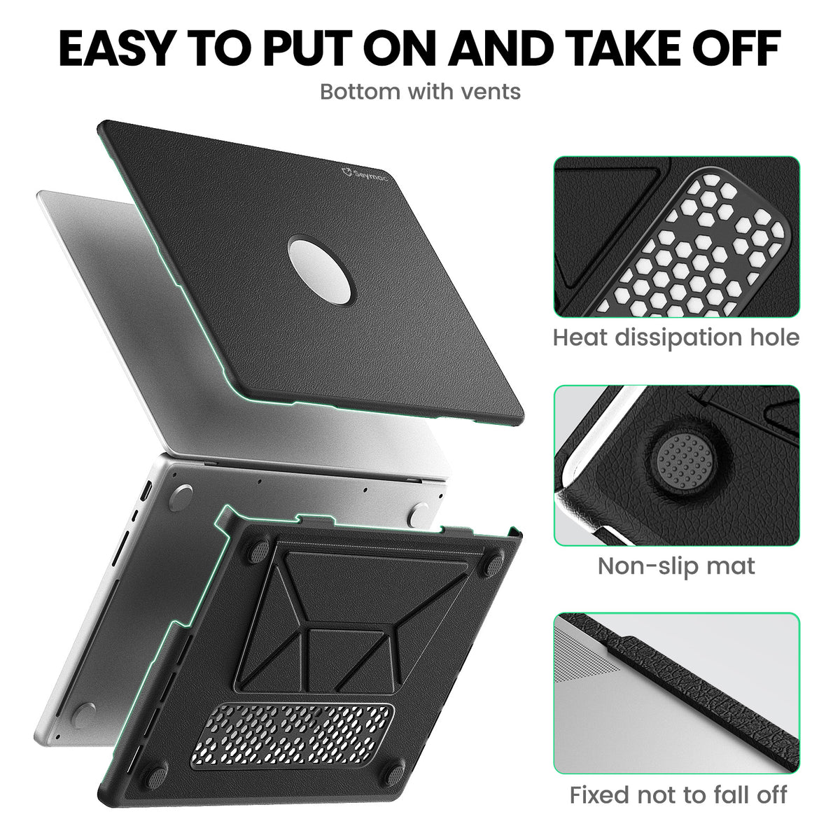 MacBook Pro 16-Inch M5/M4/M3/M2/M1 Premium Leather Case with Hidden Stand