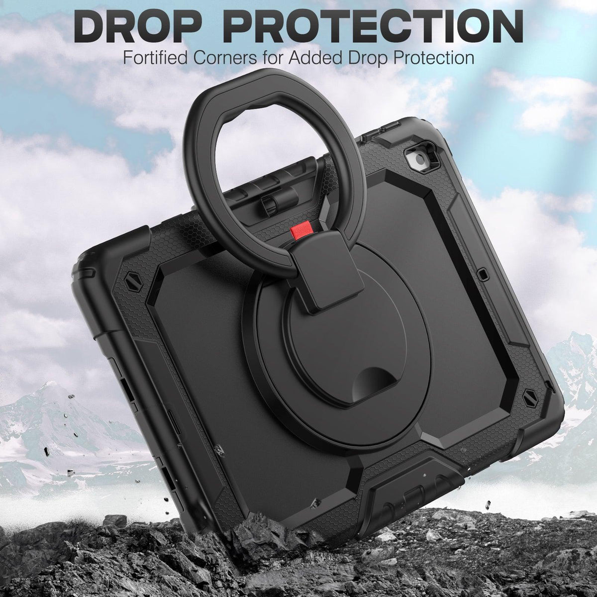 Rugged iPad Pro 10.5 Inch Case with 360° Rotating Hand Grip