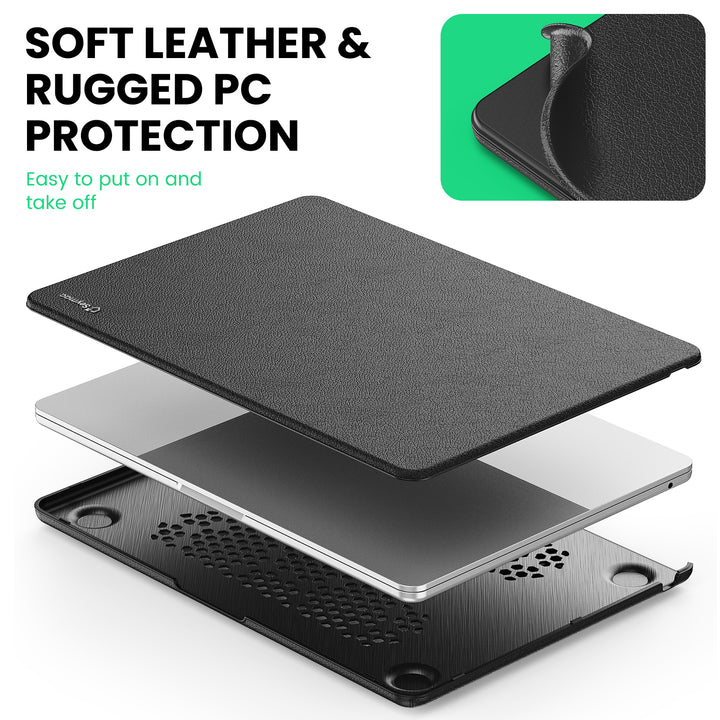 SEYMAC Macbook Air 13.6 Inch Case (2022/2024)-Leather Series-SEYMAC