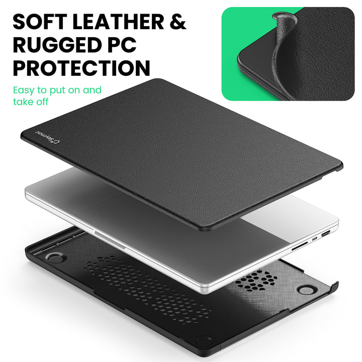 Seymac MacBook Pro 14 Inch Case (2021-2024)-Leather Series-SEYMAC