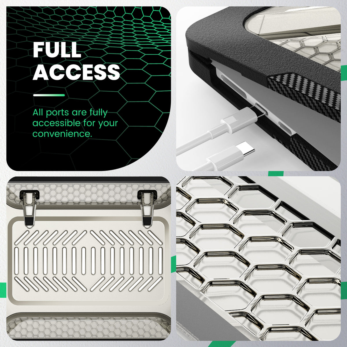 SEYMAC Macbook Air 15-inch (M4, 2025) Case-Honeycomb Series-SEYMAC
