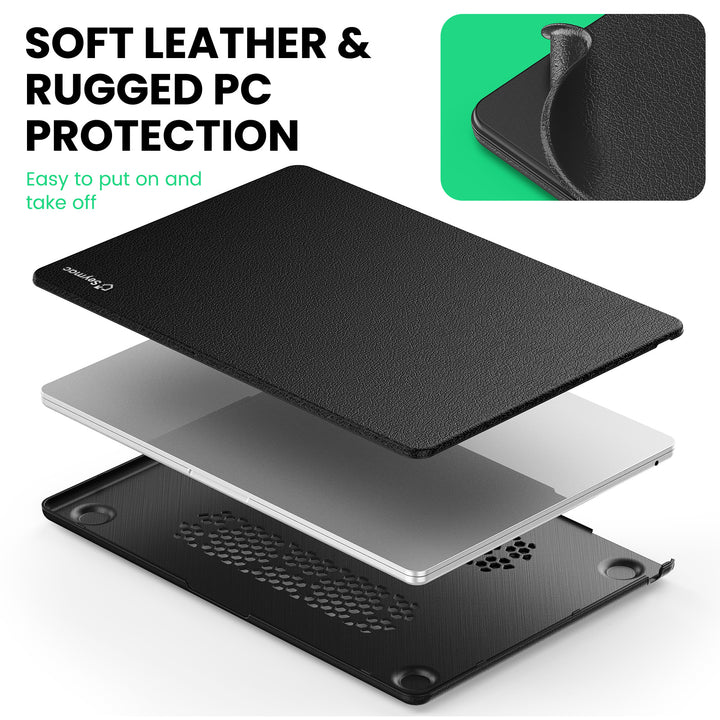 SEYMAC Macbook Air 15-inch (M4, 2025) Case-Leather Series-SEYMAC