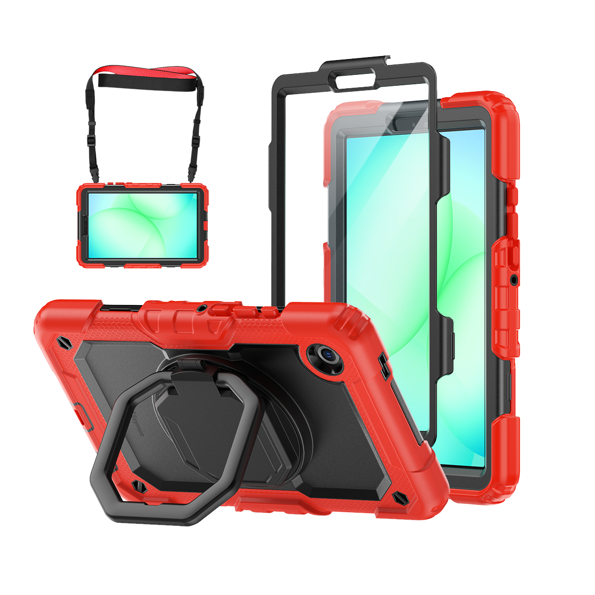 Samsung Galaxy Tab A11 8.7-Inch Rugged Case with 360° Rotating Hand Grip