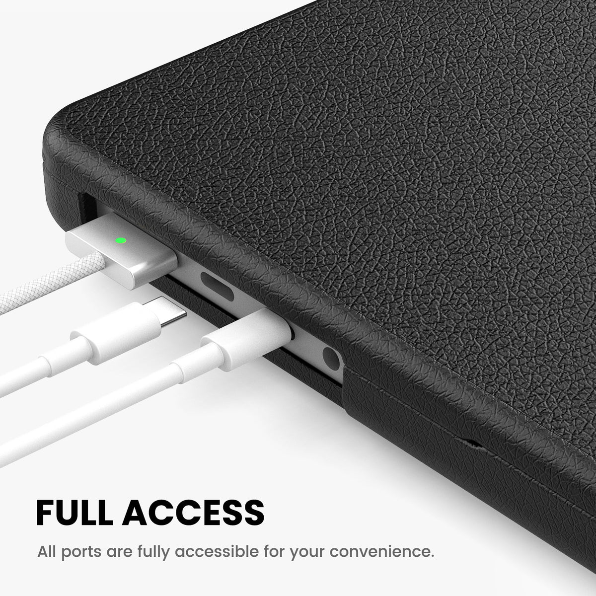 MacBook Pro 16-Inch M5/M4/M3/M2/M1 Premium Leather Case with Hidden Stand