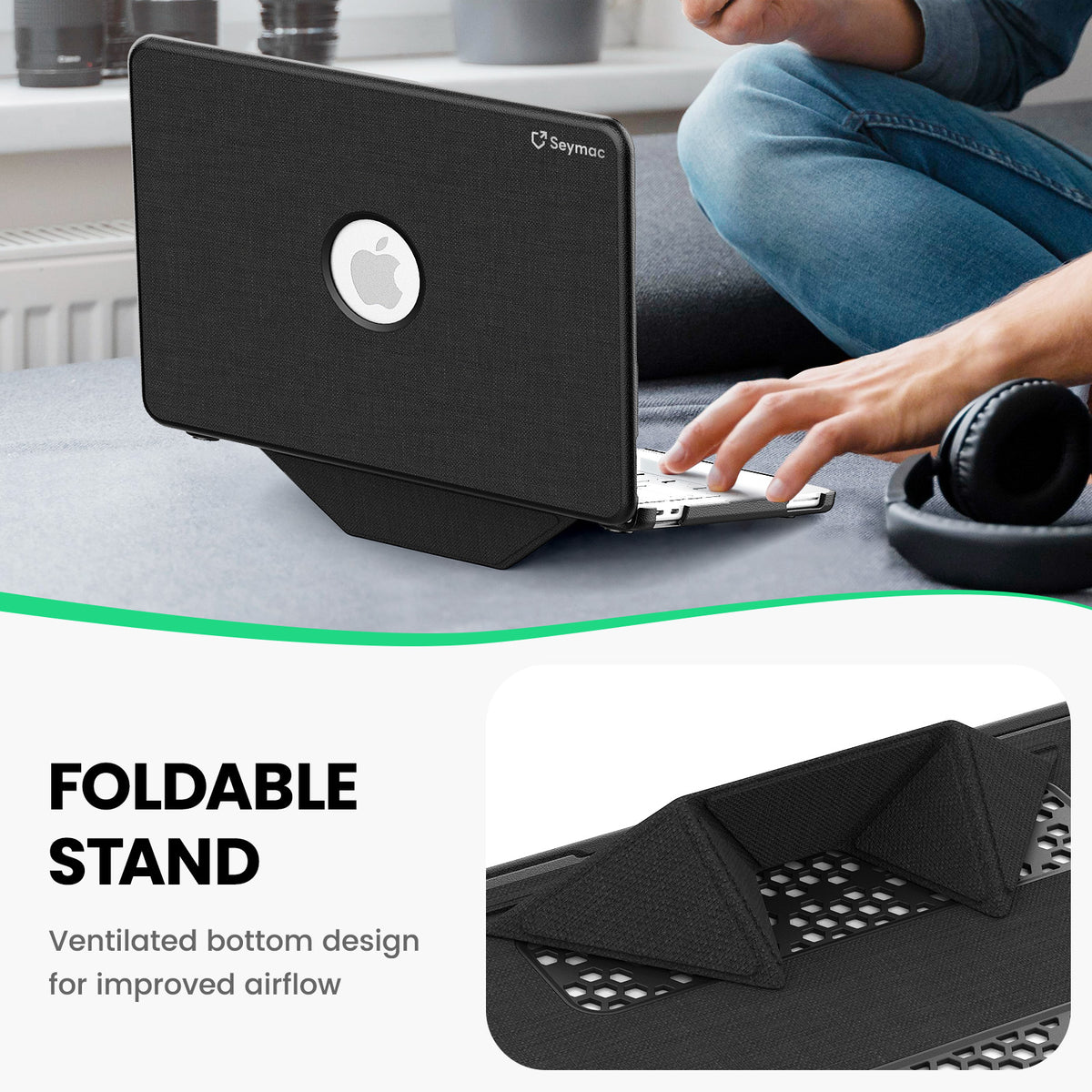 Macbook Neo 13-Inch Fabric Case with Hidden Stand