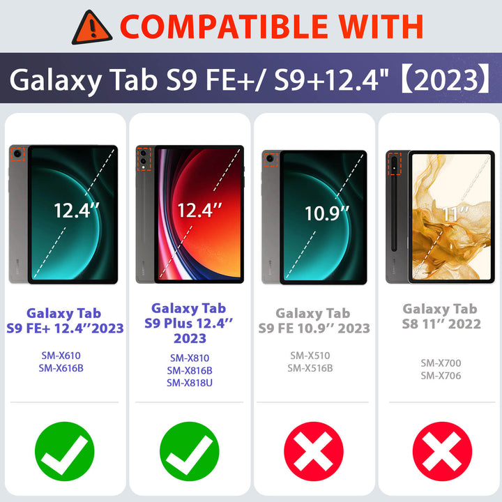 SEYMAC Fall für Galaxy Tab S9 FE + | FORT-S PRO
