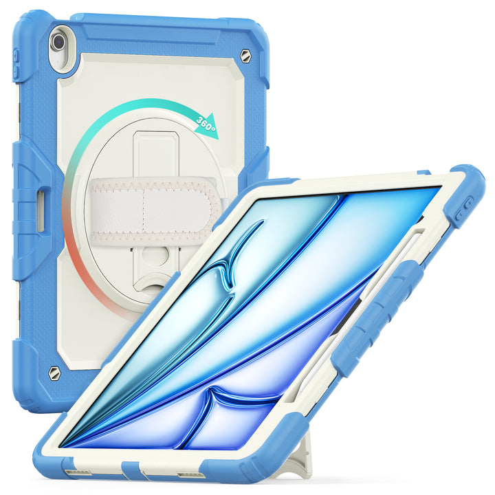 SEYMAC iPad Air 13 Inch Case (M2/M3) (2024/2025)-Silicone-S (Beige) Series-Light Blue