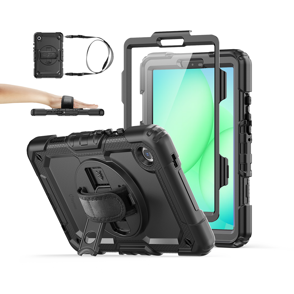 Samsung Galaxy Tab A11 8.7-Inch Rugged Case with Adjustable Hand Strap