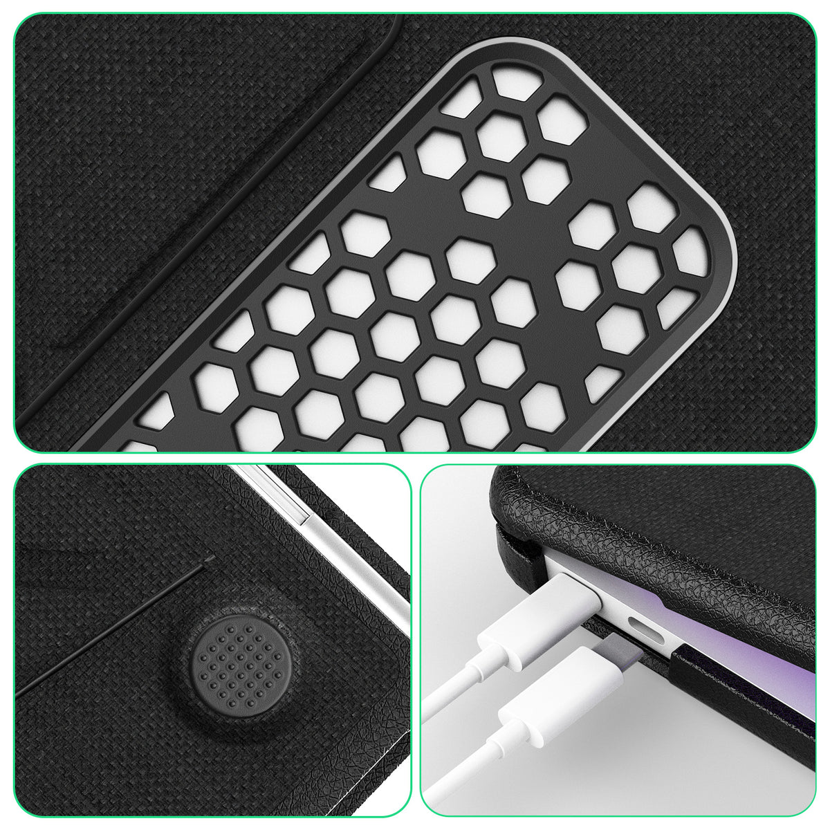 Macbook Neo 13-Inch Fabric Case with Hidden Stand