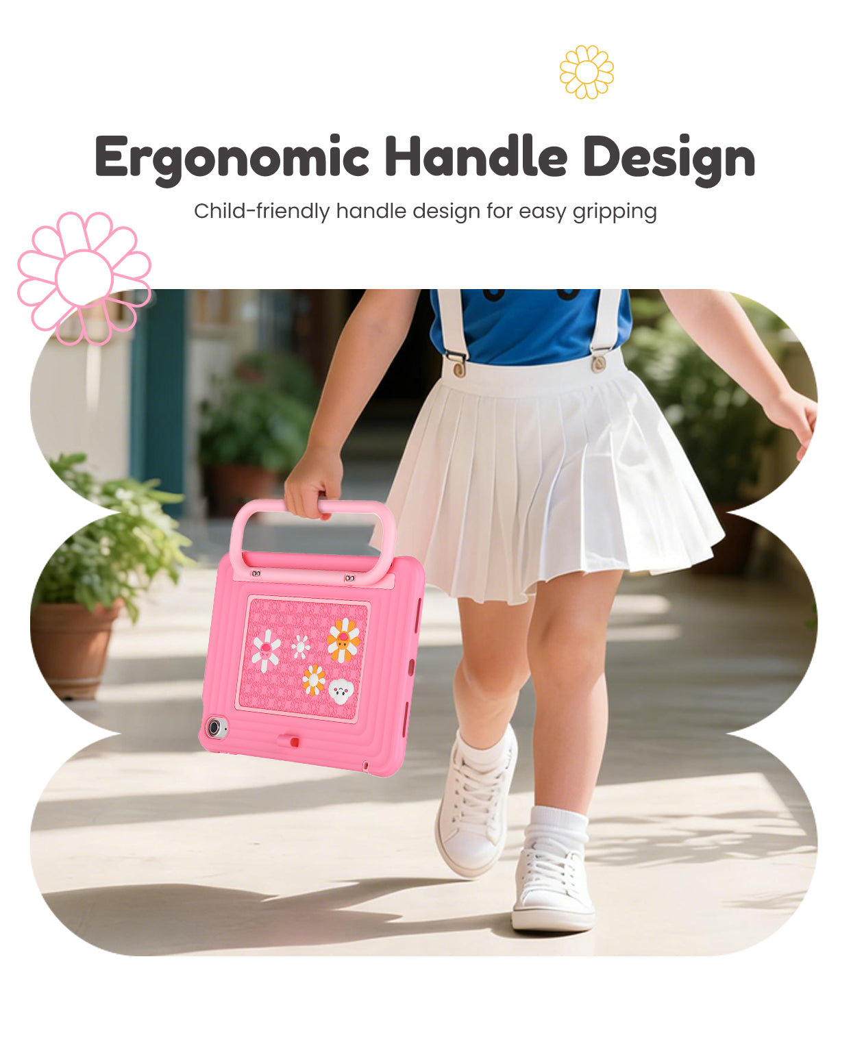 iPad (A16) 11th/10th Gen 11/10.9 Inch Kids Tablet Case-ergonomic handle design