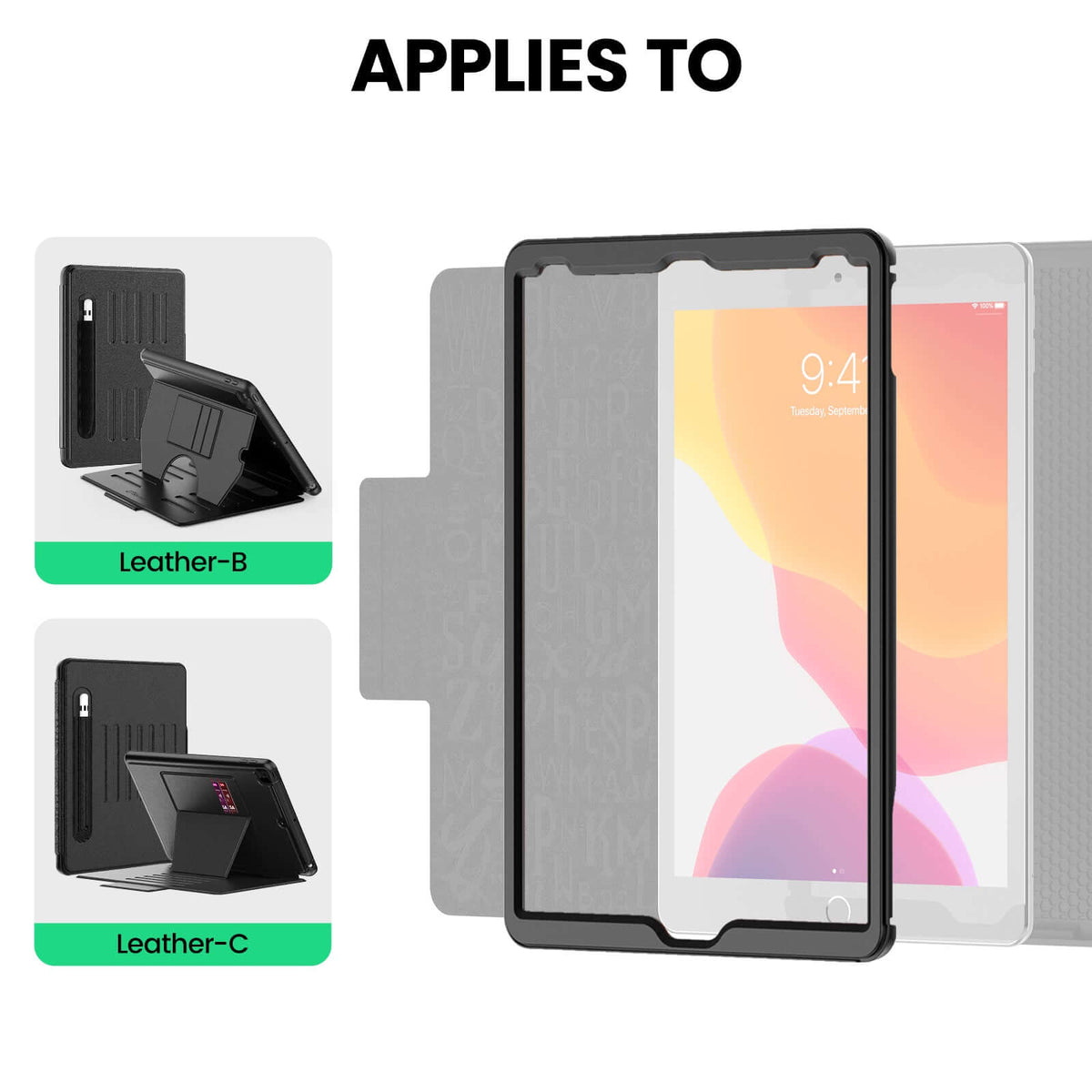 Leather Series Tablet Case Front Frame Set