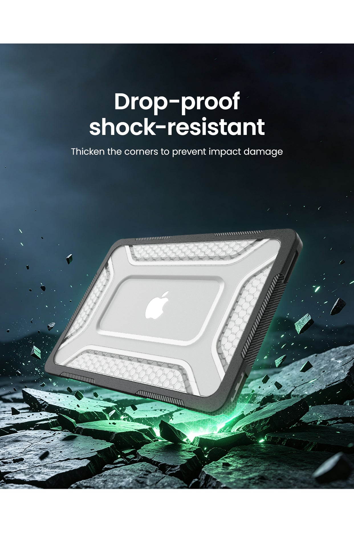 Seymac Macbook Neo drop-proof & shock resistant case. mobile size