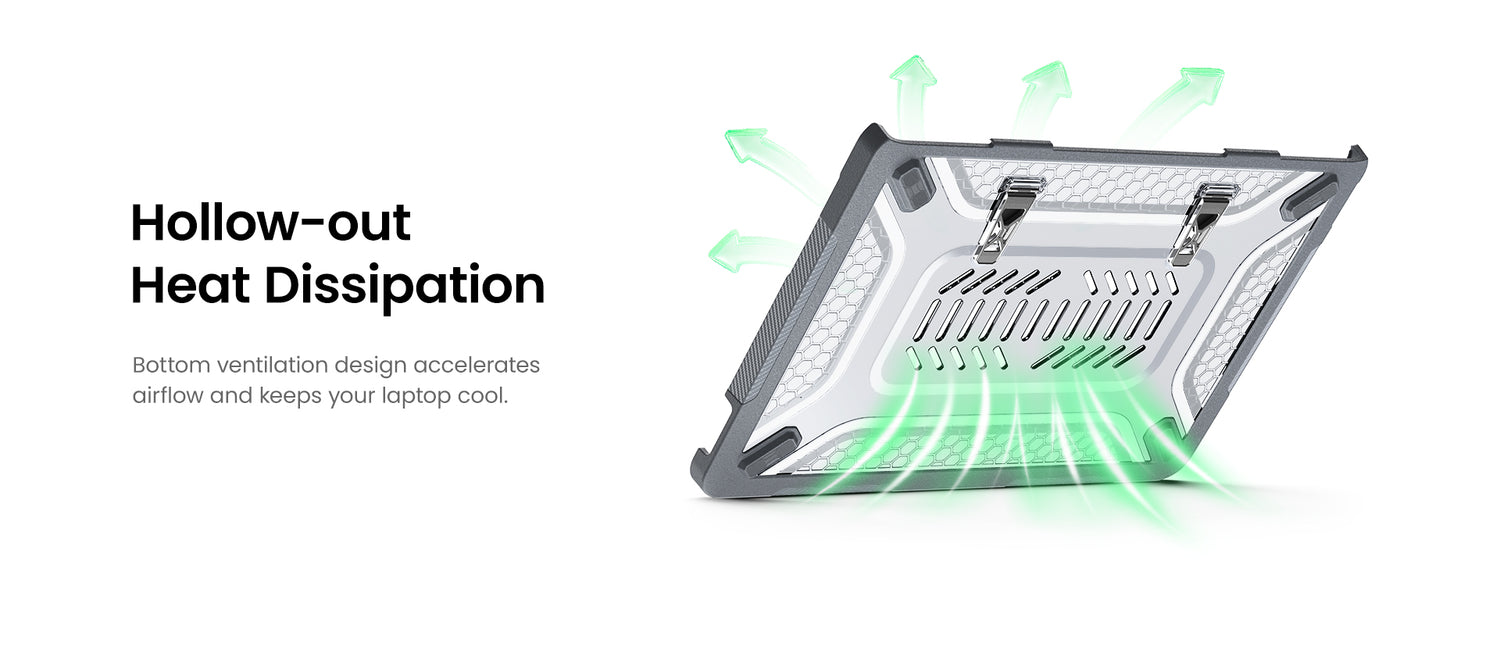 Seymac Macbook Neo case with hollow-out heat dissipation