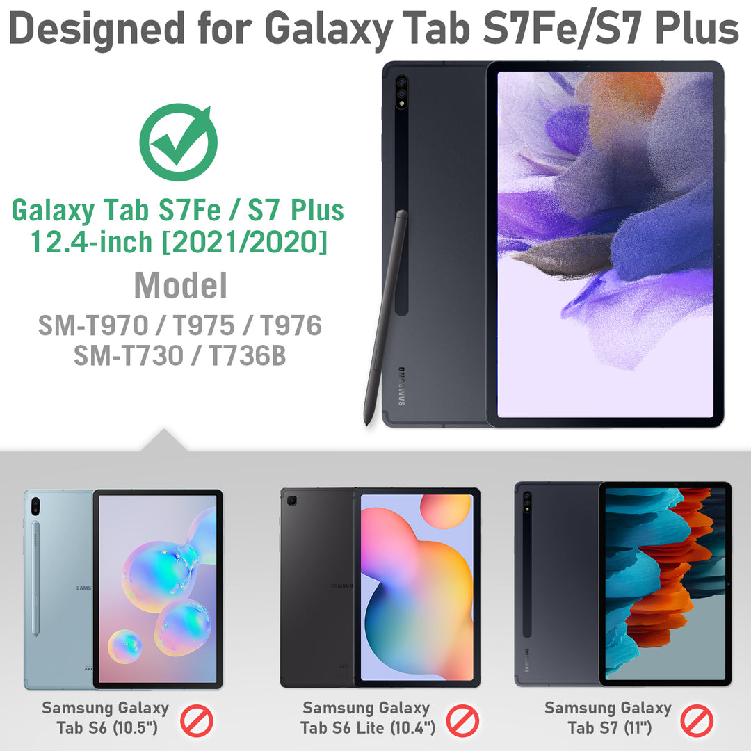 Galaxy Tab S7 Plus/S7 FE 12.4-inch | FORT-G PRO - seymac #colour_black