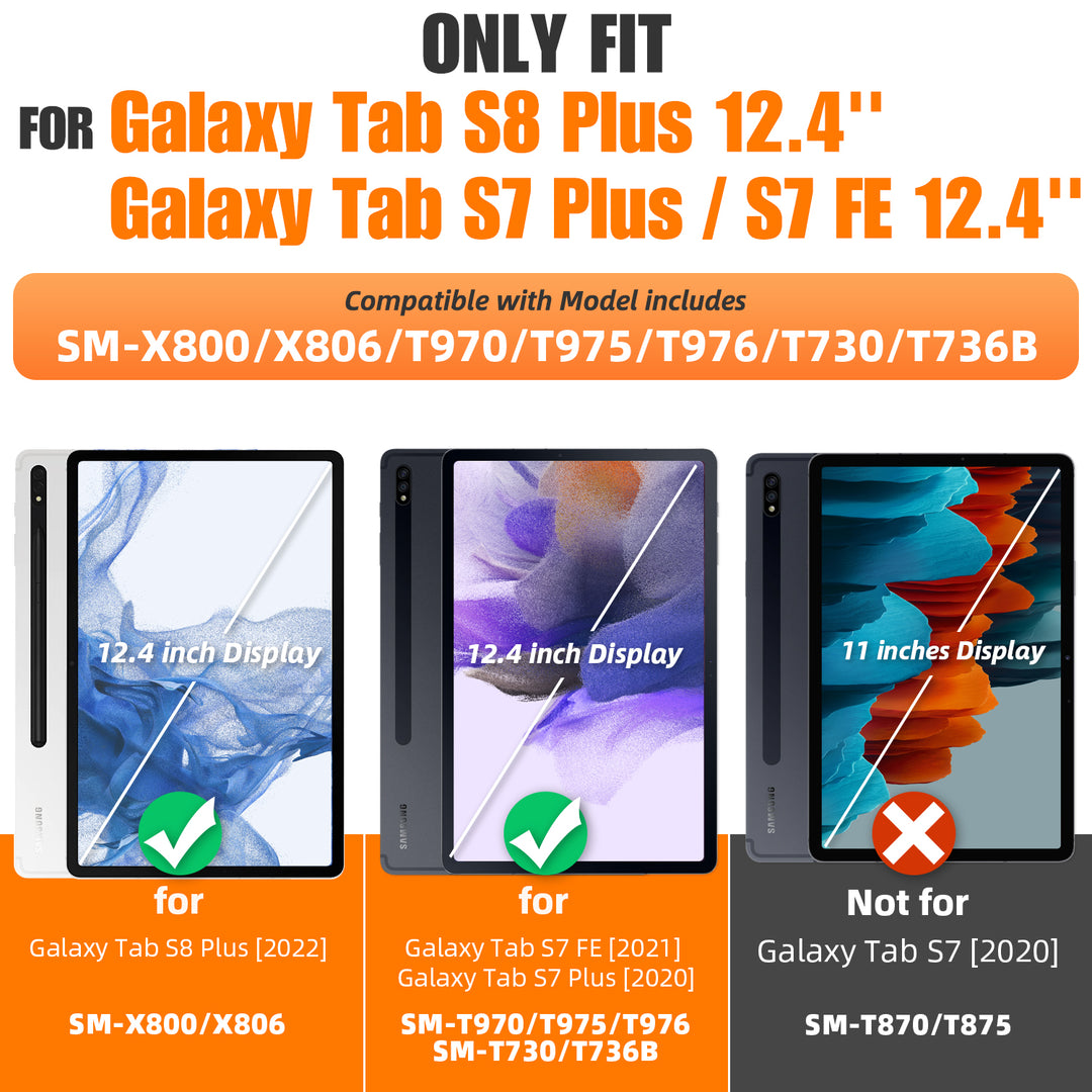 Galaxy Tab S7 Plus/S7 FE 12.4-inch | FORT-S PRO - seymac#colour_black