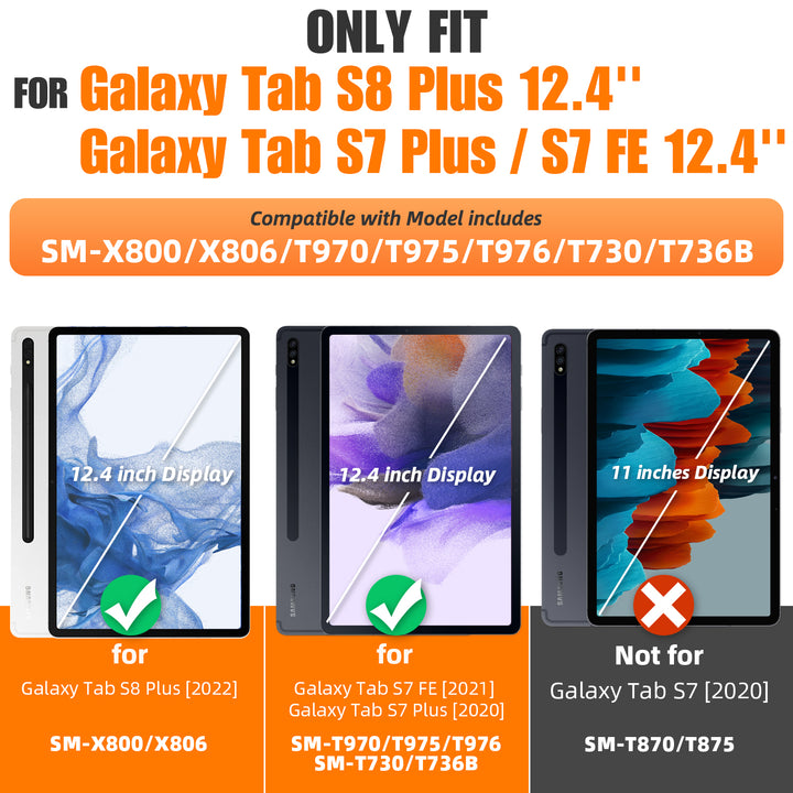 Galaxy Tab S7 Plus/S7 FE 12.4-inch | FORT-S PRO - seymac#colour_deeppink