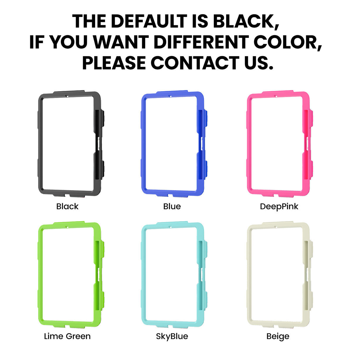 Silicone Series Tablet Case Front Frame Set