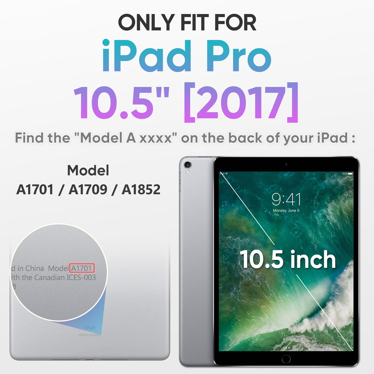 Rugged iPad Pro 10.5 Inch Case with 360° Rotating Hand Grip