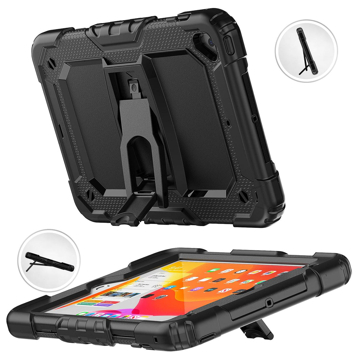 iPad Mini (4th/5th Gen) 7.9-Inch Heavy Duty Case with Built‑in Kickstand