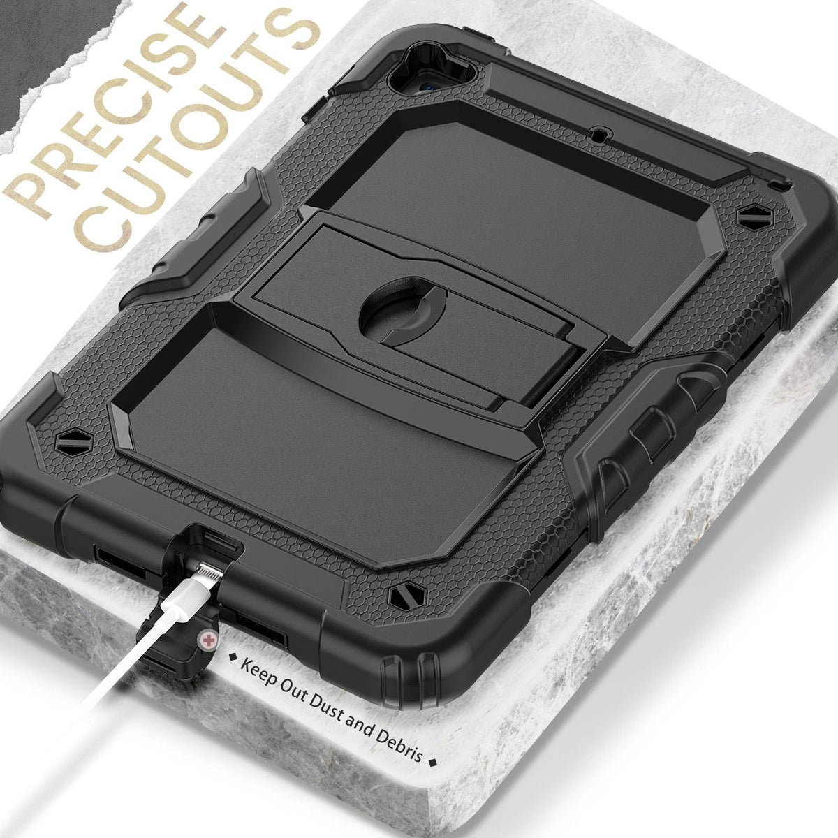 iPad Mini (4th/5th Gen) 7.9-Inch Heavy Duty Case with Built‑in Kickstand