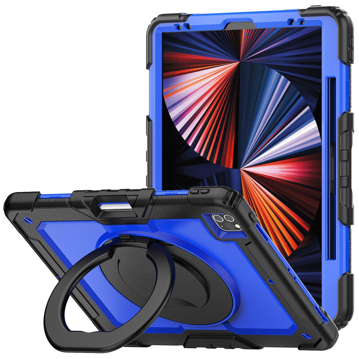 iPad Pro 12.9 Inch (3rd/4th/5th/6th Gen) Rugged Case with 360° Rotating Hand Grip