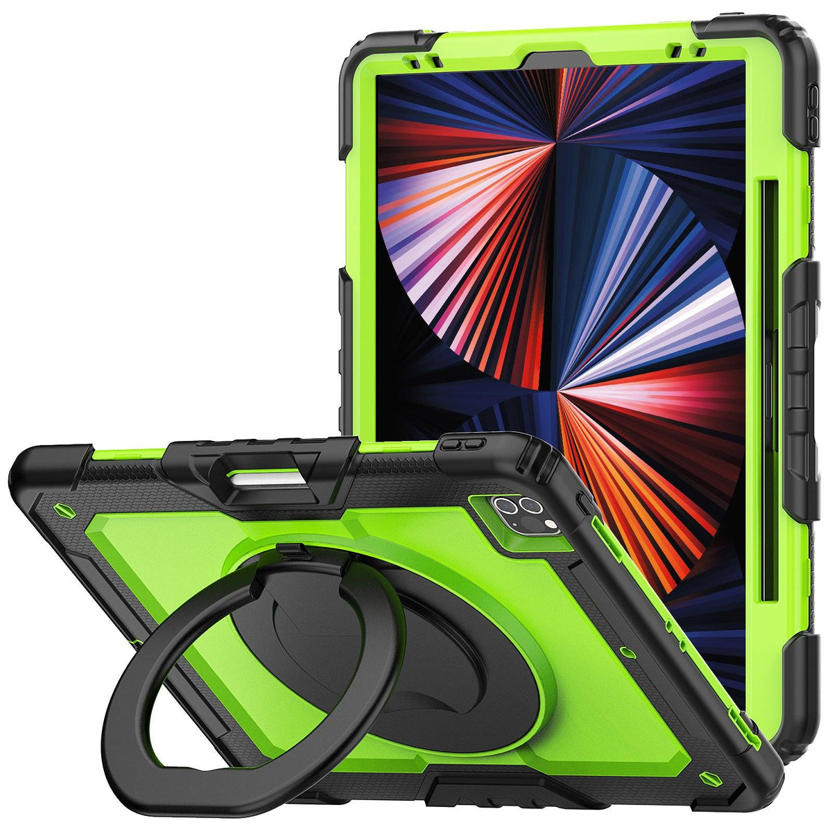 iPad Pro 12.9 Inch (3rd/4th/5th/6th Gen) Rugged Case with 360° Rotating Hand Grip