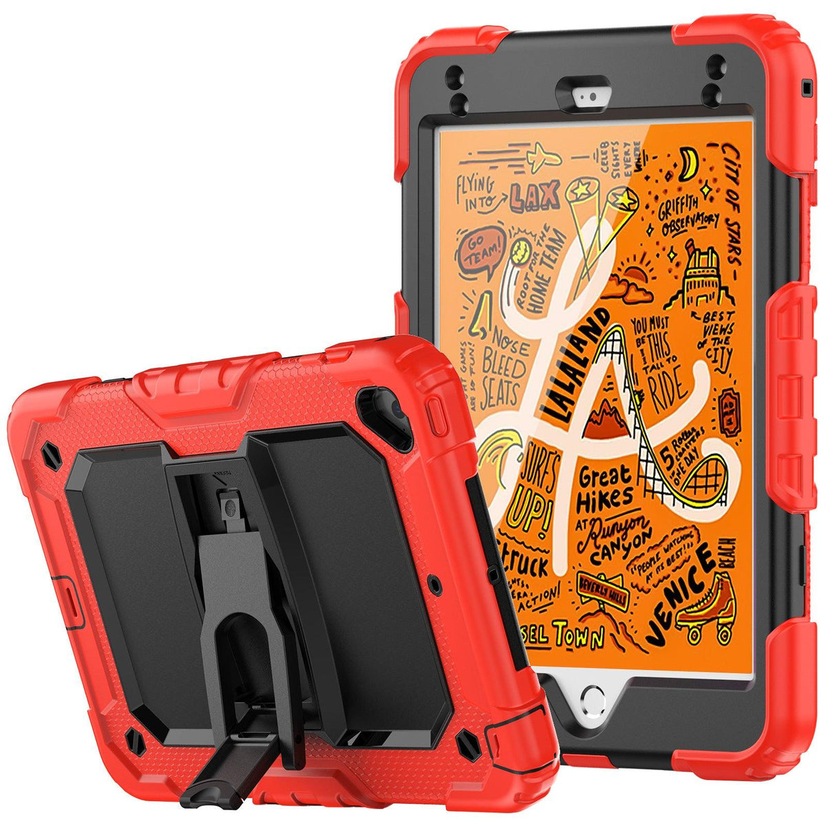 iPad Mini (4th/5th Gen) 7.9-Inch Heavy Duty Case with Built‑in Kickstand