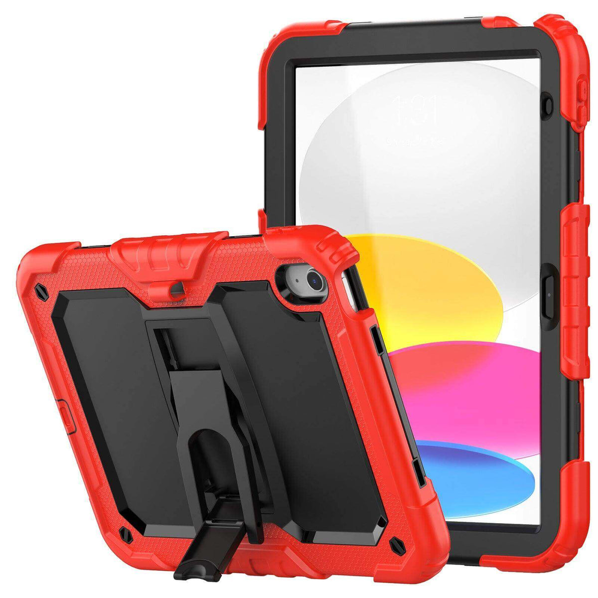 iPad (A16) 11th/10th Gen 11/10.9 Inch Heavy Duty Case with Built‑in Kickstand