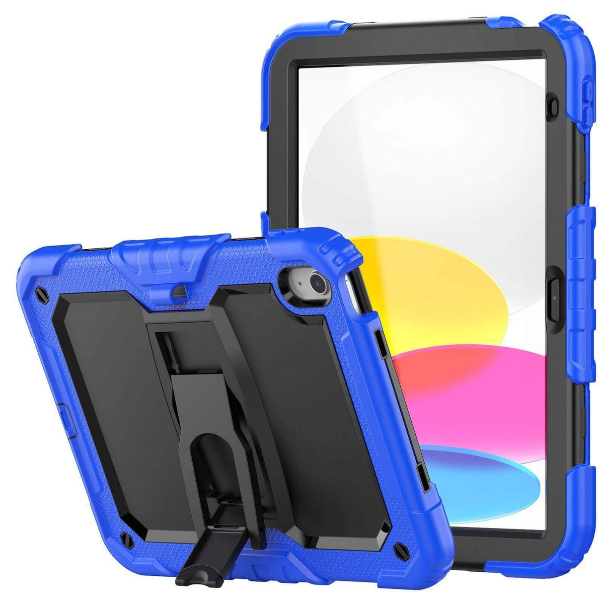 iPad (A16) 11th/10th Gen 11/10.9 Inch Heavy Duty Case with Built‑in Kickstand