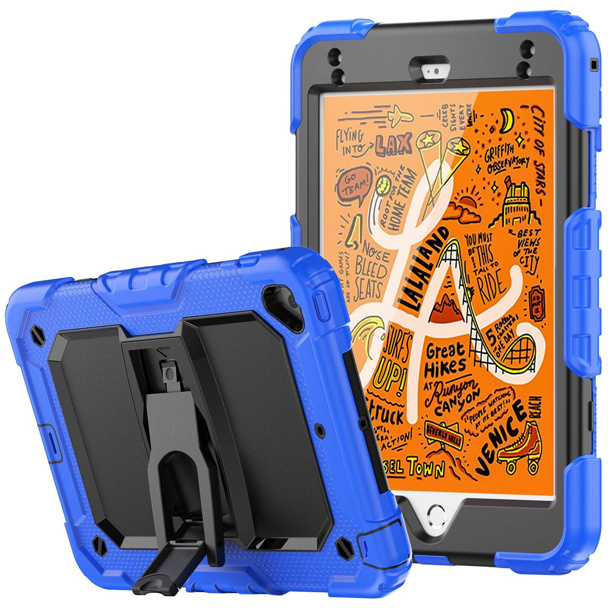 iPad Mini (4th/5th Gen) 7.9-Inch Heavy Duty Case with Built‑in Kickstand