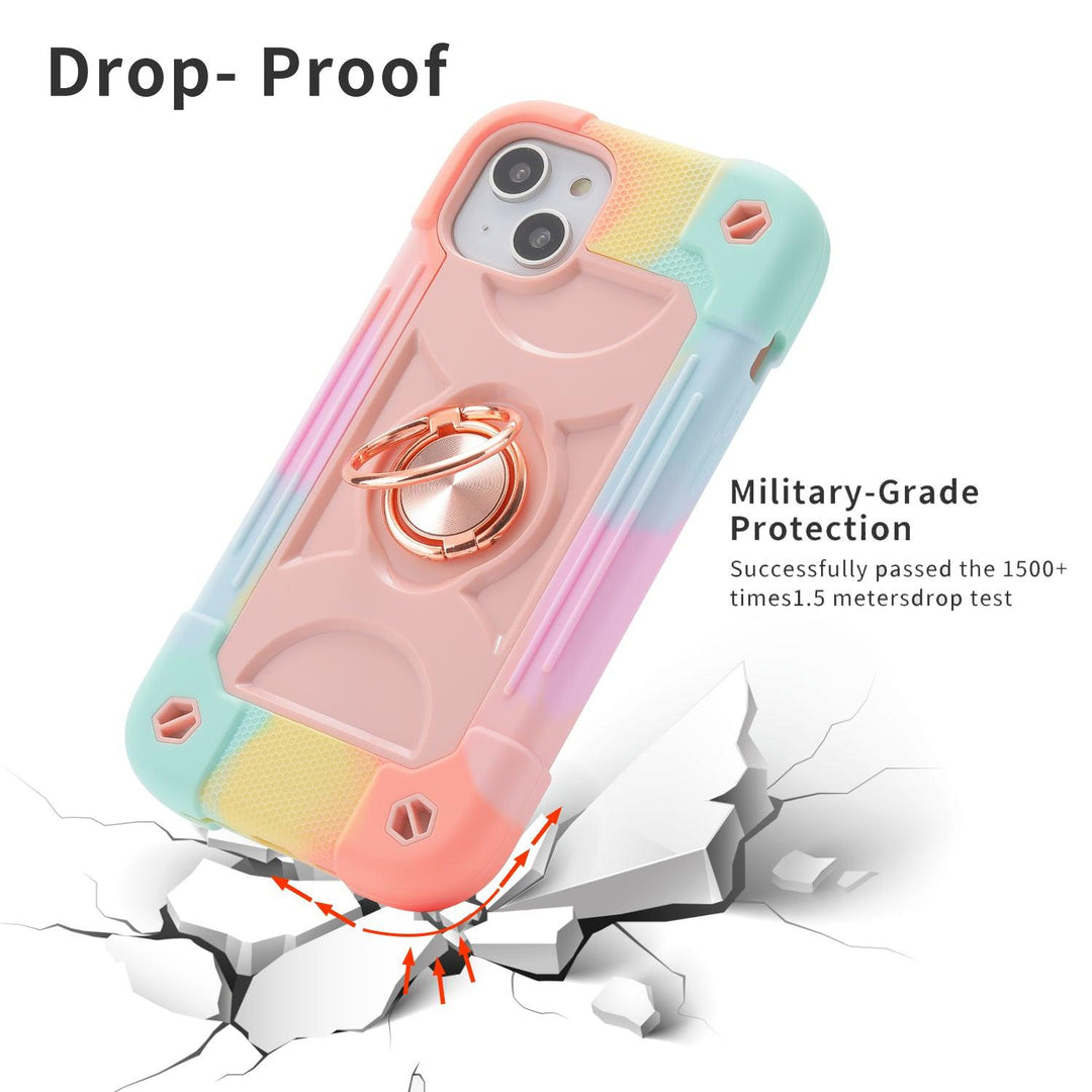 iPhone 13 Pro Max 6.7-inch | Seymac Finger Grip Rugged Case - seymac#colour_pink