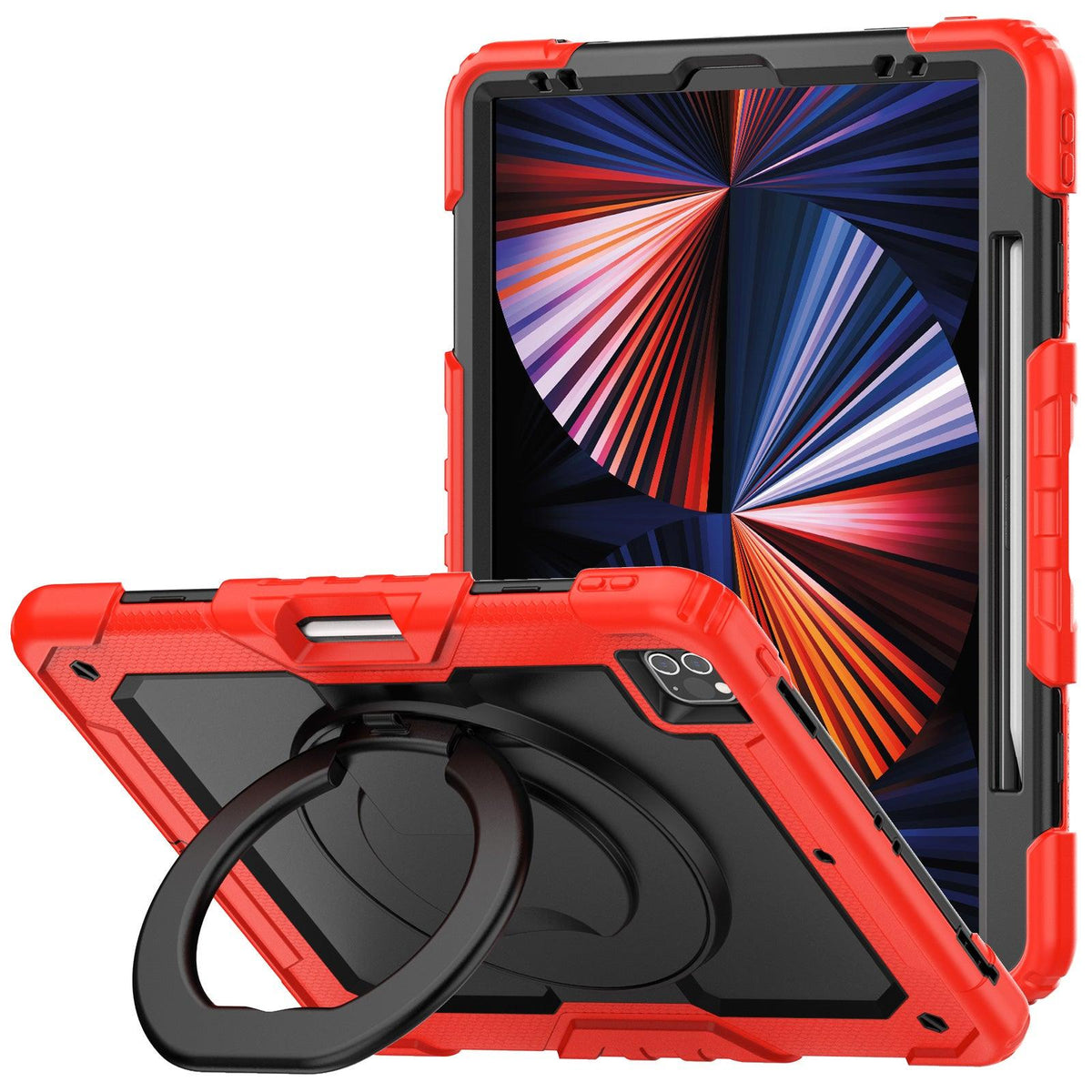 iPad Pro 12.9 Inch (3rd/4th/5th/6th Gen) Rugged Case with 360° Rotating Hand Grip