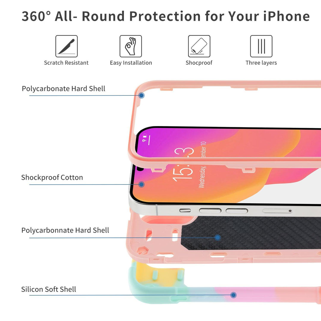 iPhone 12 mini 5.4-inch | Seymac Finger Grip Rugged Case - seymac#colour_pink