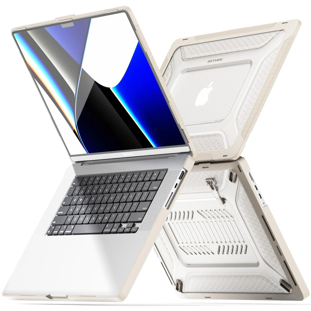 SEYMAC Case for MacBook Pro M1 Chip 16" | HEX SHIELD#colour_beige