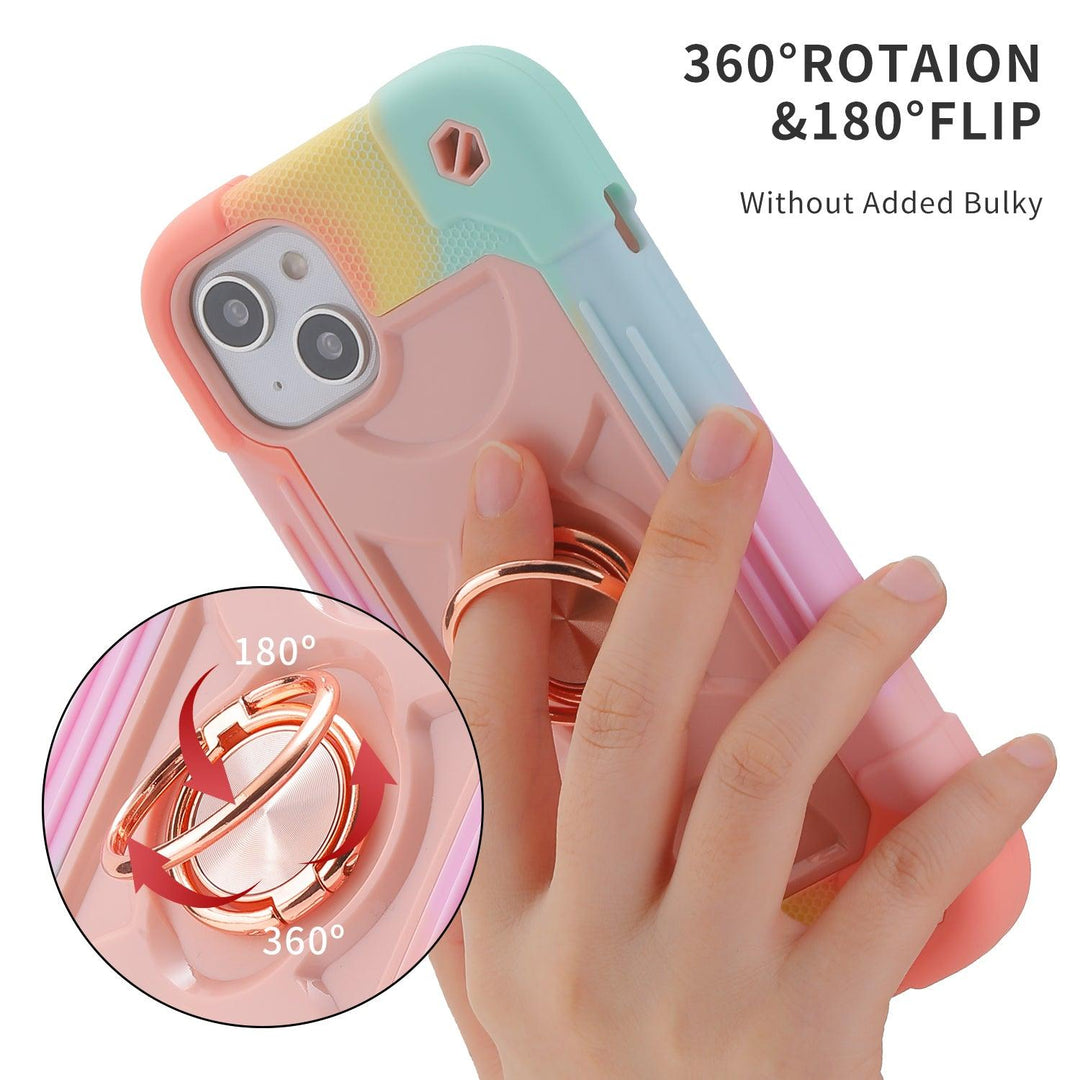 iPhone 13 mini 5.4-inch | Seymac Finger Grip Rugged Case - seymac#colour_pink