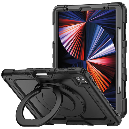 iPad Pro 12.9 Inch (3rd/4th/5th/6th Gen) Rugged Case with 360° Rotating Hand Grip