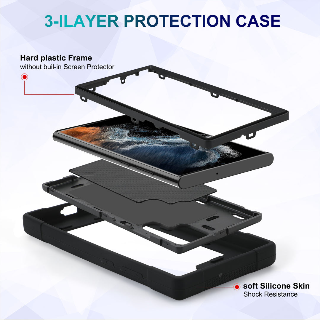 For Samsung Galaxy Tab A9 / Galaxy Tab A9 Plus Case Poetic Silicone Cover  Black